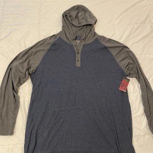 *NWT* Foundry Lightweight Hooded Long-Sleeve T-shirt, Size 2XLT, Big & Tall